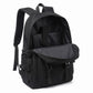 Large Laptop Backpack with Front Flap Pocket Buckle Straps Side Pockets and Padded Shoulder Straps