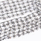 Sequin Floral Skinny Scarf Mesh Neck Wrap