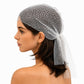 Rhinestone Mesh Head Wrap Sparkle Tie Back Hair Scarf