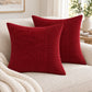 2 Pack Soft Corduroy Throw Pillow Covers 18 x 18 Inch and 12 x 20 Inch