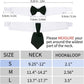 Pet Holiday Crochet Collar and Bowtie Set for Cats and Dogs Adjustable and Festive