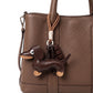 2-Piece Dachshund Dog Bag Charm Keychain Chocolate Bar Accent Rope Loop Purse Accessory