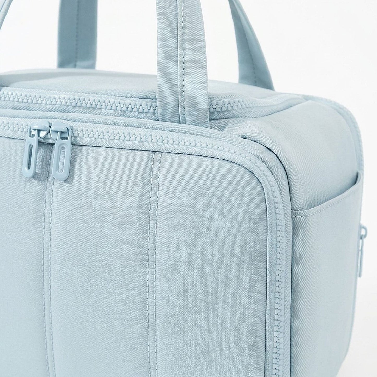 Travel Makeup Bag with Dividers and Carry Handles