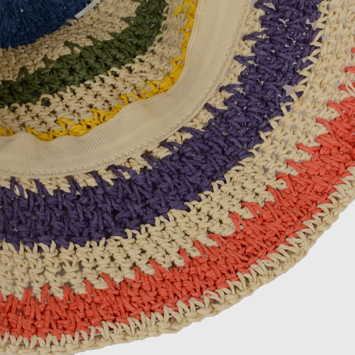 Women's Vibrant Multicolored Crochet Bucket Hat
