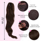 Long Drawstring Ponytail Hair Extension Wave 22 Inch Synthetic Fake Layered Pony Tail Hairpieces for Women