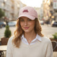 Womens Cotton Baseball Cap Adjustable Back Closure
