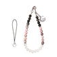 Beaded Phone Wrist Strap with Crescent Moon Charm