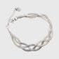 Women's Titanium Steel Braided Bracelet Adjustable Chain for Minimalist Daily Styling