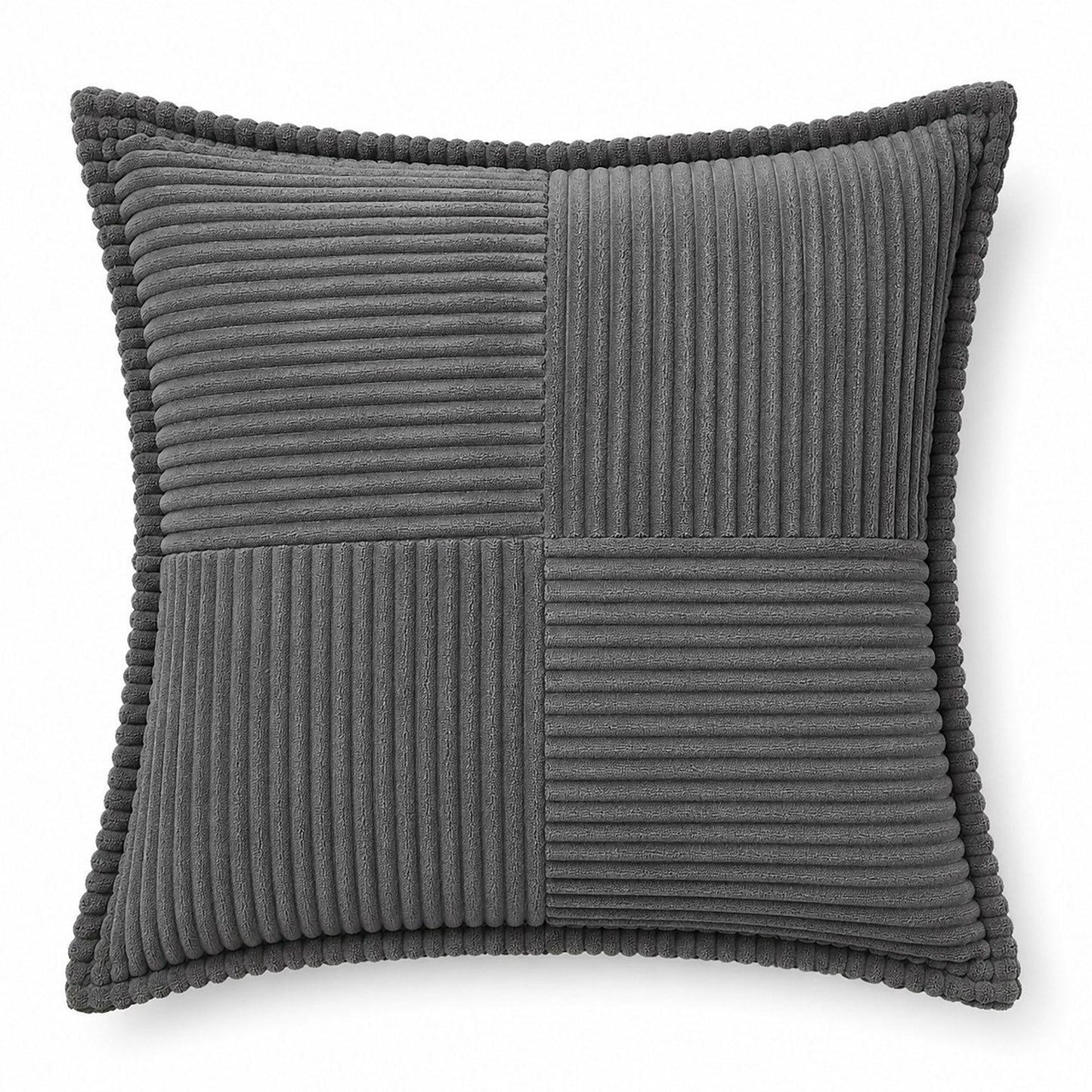 Soft Corduroy Decorative Throw Pillow Cover Geometric Accent Cushion Cover for Sofa Bed