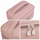 Travel Makeup Organizer Case with Removable Cosmetic Pouch Waterproof Storage Bag Set