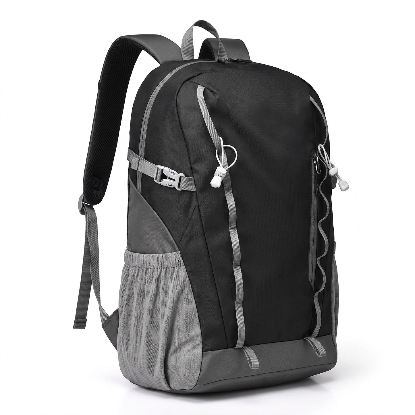 Travel Backpack with Side Pockets Front Zip Compartments Adjustable Straps Top Hle