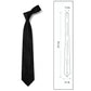 Men's Solid Smooth Finish Tie Classic Necktie 57 Inch Length 3.1 Inch Width Formal Business Accessory