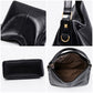 Faux Leather Hobo Shoulder Bag with Adjustable Strap and Zip Closure