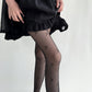 2-Piece Set Sheer Cherry Pattern Tights with Soft Stretchy Knit, Delicate Allover Motif, and Lightweight Feel