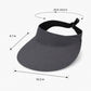 Foldable Packable Wide Brim Sun Visor Hat with Roll Up Travel Design