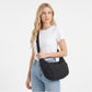 Nylon Crossbody Bag with Adjustable Strap Lightweight Shoulder Sling Bag with Zip Pockets