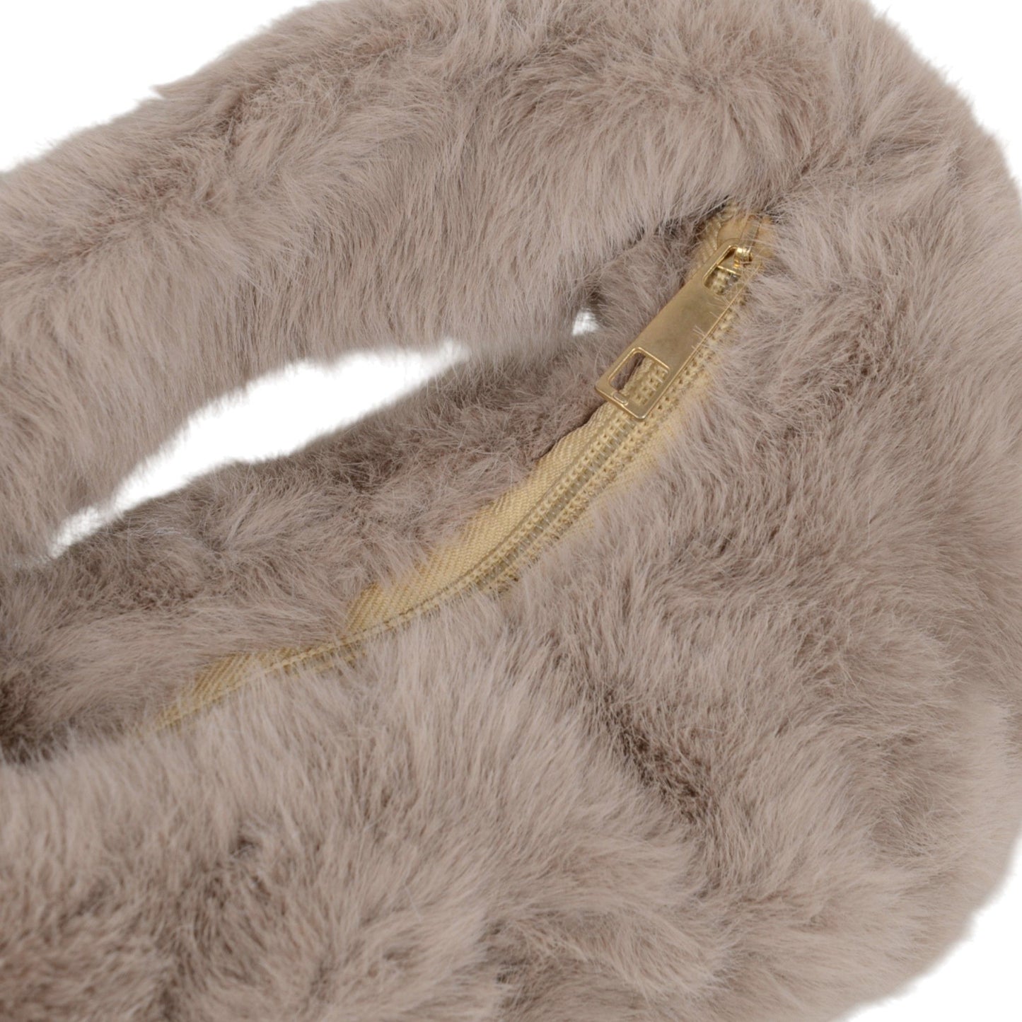 Soft Plush Bow Faux Fur Handbag Stylish Daily Shoulder Bag