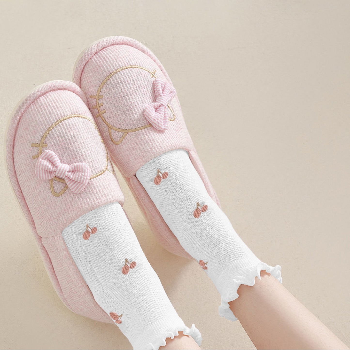 Adorable Summer Ruffle-Edge Ankle Socks 5pk