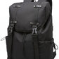 Large Flap Backpack with Drawstring Closure Buckle Straps Side Pockets and Padded Shoulder Straps