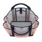 Mesh Beach Tote Bag with Multiple Outside Pockets Open Top Carry Handles for Pool Gym and Travel