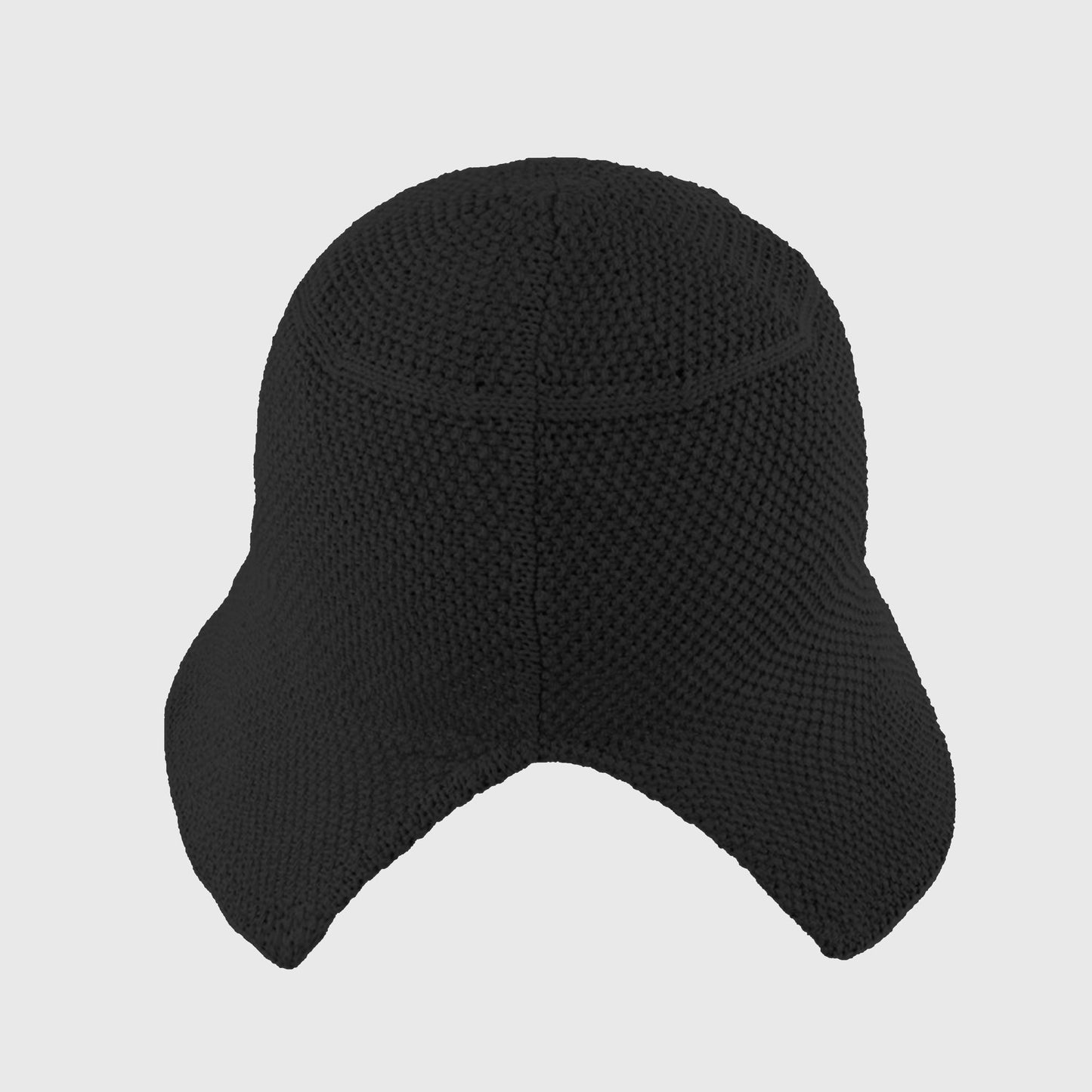 Women's Knit Straw Bucket Hat with Chin Strap