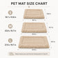 Plush Pet Mat for Cats and Small Dogs with Raised Border, Non-Slip Bottom and Machine-Washable Design