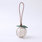 2-Piece Womens Faux Leather Bag Charm with Cord Loop Leaf Accent and Textured Stitch Detail