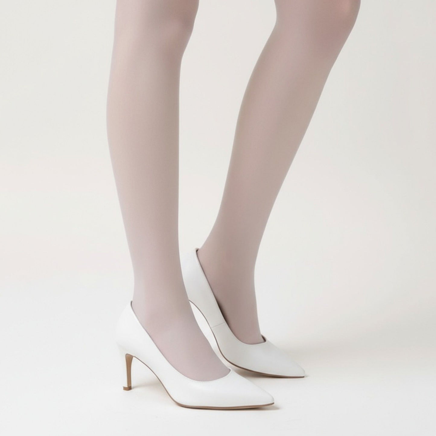 Sheer Gradient Tights with Soft Blush Tone and Smooth Stretch Fit