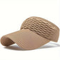 Women's Knit Visor Hat Breathable Stretch Sun Visor Cap Lightweight Athletic Hat