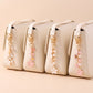 Enamel Cherry Blossom & Floral Multi-Charm Bag Charm Key Chain 4-Piece Set