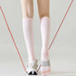 3-Pair Set Knee-High Compression Athletic Socks Breathable Anti-Slip Support Design for Running and Jump Rope