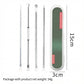5-Piece Stainless Steel Blackhead and Blemish Removal Tool Set with Storage Case for Facial Care