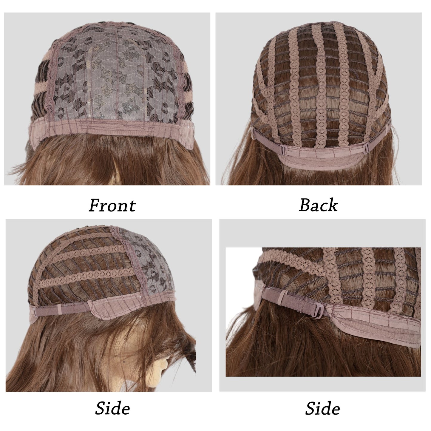 Long Wavy Hair Wig for Women with Bangs Heat-Resistant Curly Synthetic Wig for Daily and Party Use