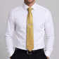 Men's Rose Floral Tie Gift Set with Matching Pocket Square Cufflinks and Silver Tie Clip