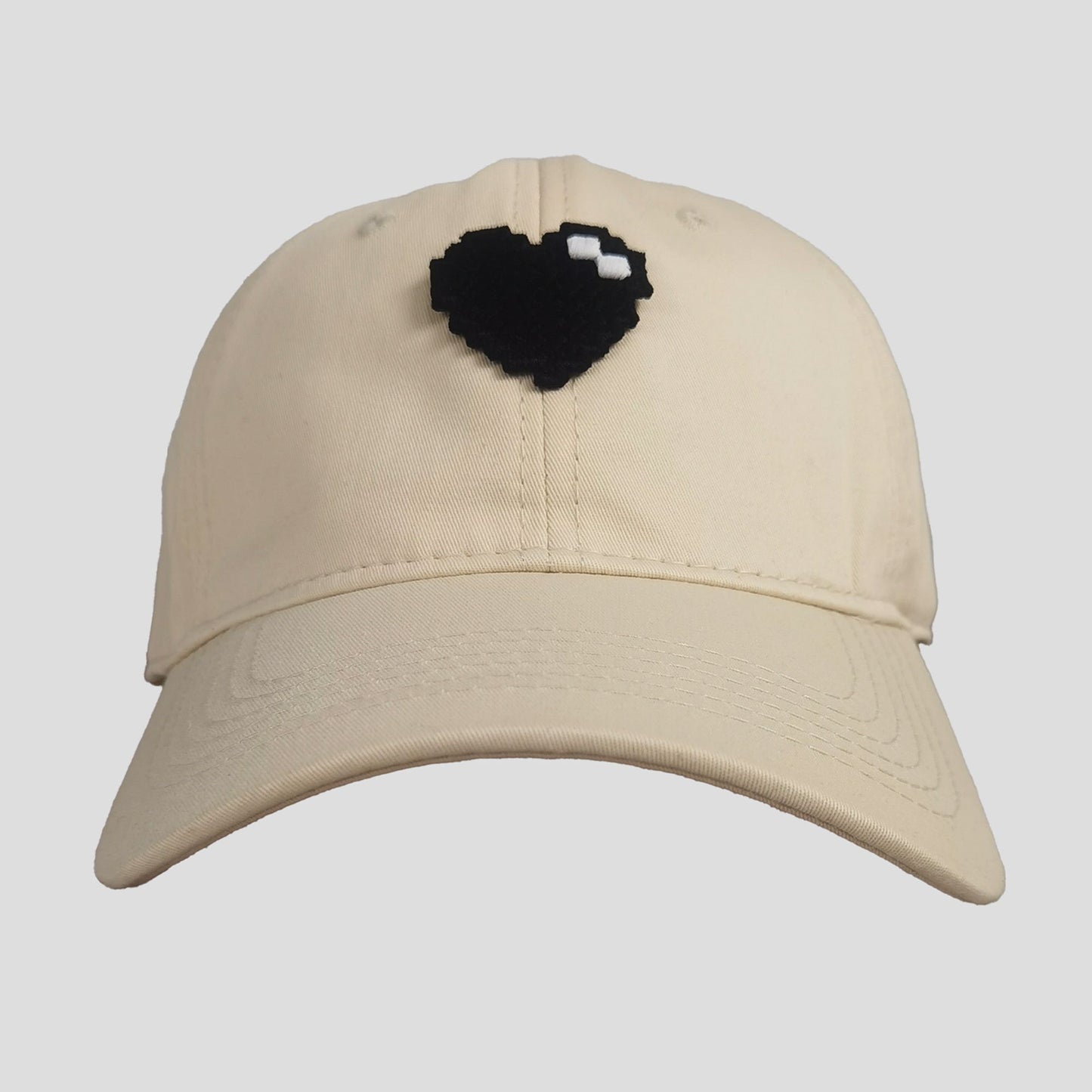 Women's Pixel Heart Wide - Brim Baseball Cap