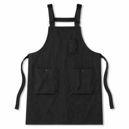 Water Resistant Utility Apron with Adjustable Straps and Three Pockets