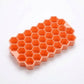 2-Piece Honeycomb Ice Cube Tray - 37-Grid Flexible Mold with Spill-Resistant Lid