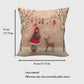 Vintage Winter Throw Comfortable Pillow Cover 18x18in