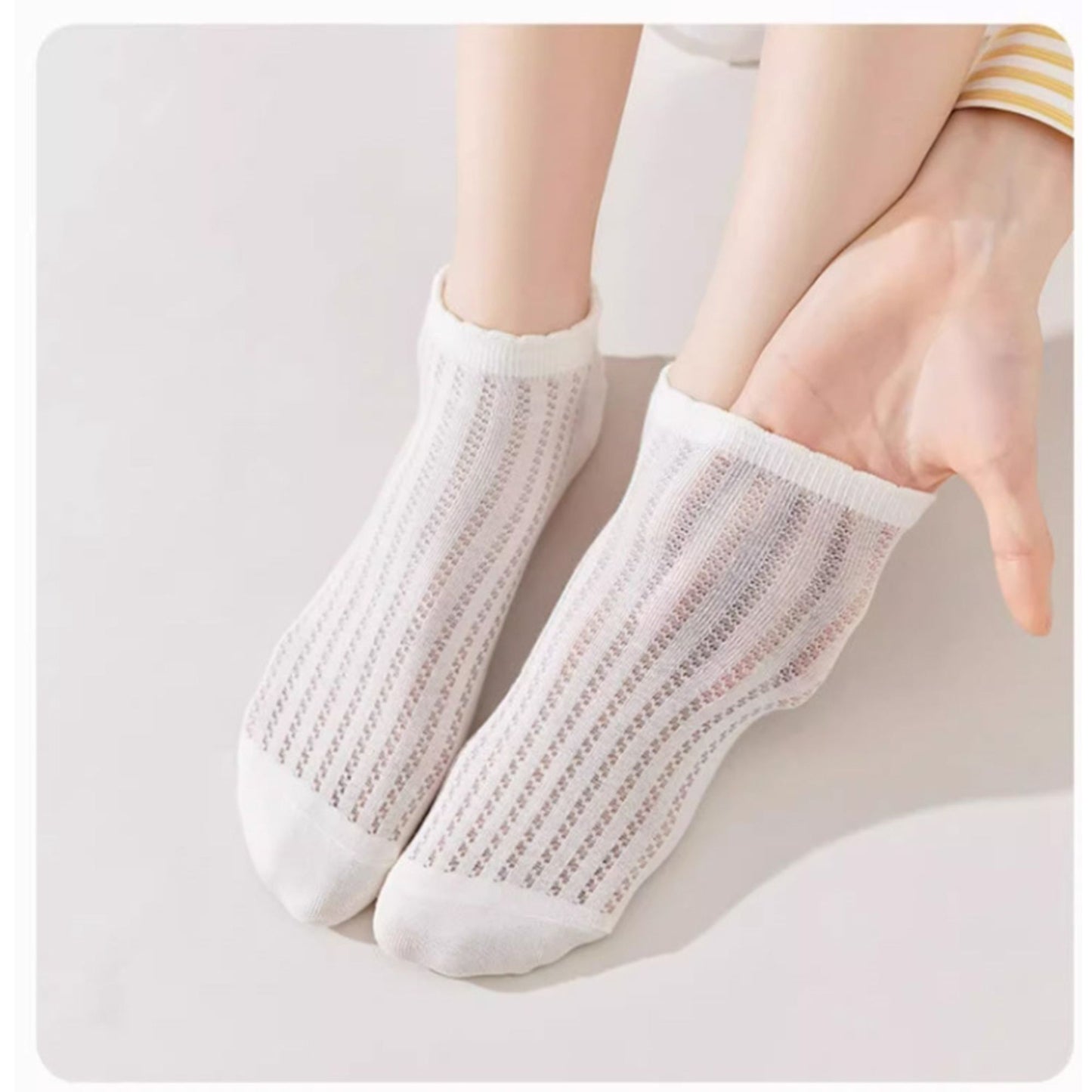 3-Pack Minimalist Knit Ankle Socks Mixed Pattern Design Soft Cotton Low-Cut Style