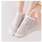 3-Pack Minimalist Knit Ankle Socks Mixed Pattern Design Soft Cotton Low-Cut Style