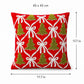 2 Pack Christmas Tree Bow Embroidered Velvet Pillow Covers