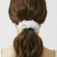 2pcs Sheer Organza Scrunchie with Embroidered Mini Roses and Soft Layered Design