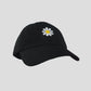 Women's Baseball Cap Stylish Solid Color with Daisy Embroidery