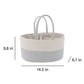 Woven Rope Storage Basket Organizer Bin and Divider Soft Cotton Basket for Closet Shelf Organization
