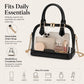 Clear PVC Mini Satchel Bag with Zipper Top and Detachable Chain Strap
