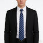 Men's Polyester Filament Tie with Striped Texture - Formal/Casual Necktie for Business, Weddings & Daily Wear