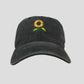 Women's Baseball Cap with Sunflower Embroidery