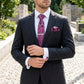 Men's Rose Floral Tie Gift Set with Matching Pocket Square Cufflinks and Silver Tie Clip