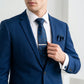 Men's Floral Print Tie Gift Set with Matching Pocket Square Cufflinks and Silver Tie Clip