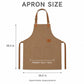 Water Resistant Canvas Bib Apron with Adjustable Straps and Pockets